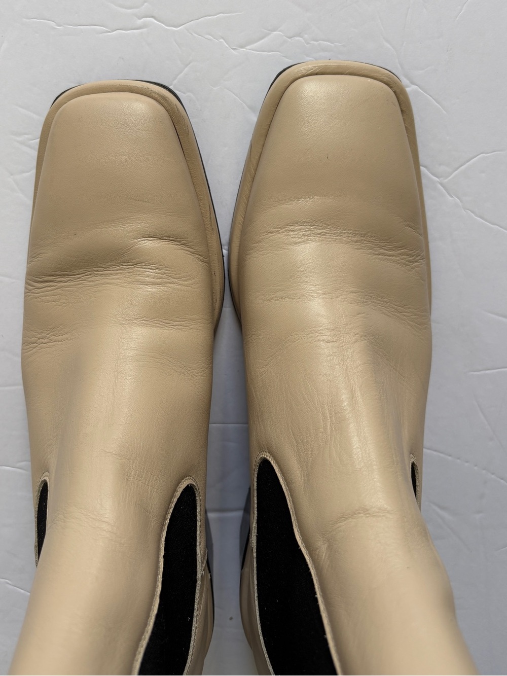 Maguire Morella Heeled Chelsea Boots Beige Black Sz 41 Handmade In Spain 10.5/11 - Picture 9 of 12